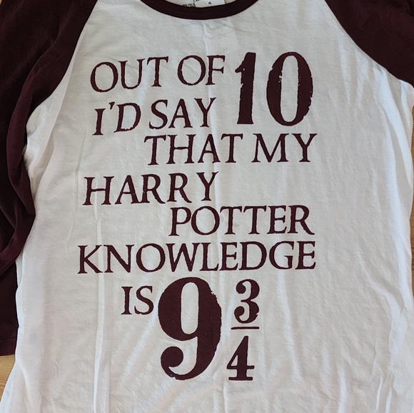 Box Lunch Unisex Harry Potter Baseball T-shirt NWT - Picture 5 of 10